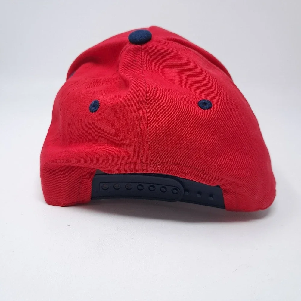 Washington Capitals NHL Youth Hat Cap Red Striped Brim One Size Boys 8-20